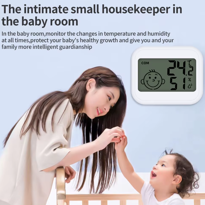 Mini thermomètre/hygromètre numérique LCD