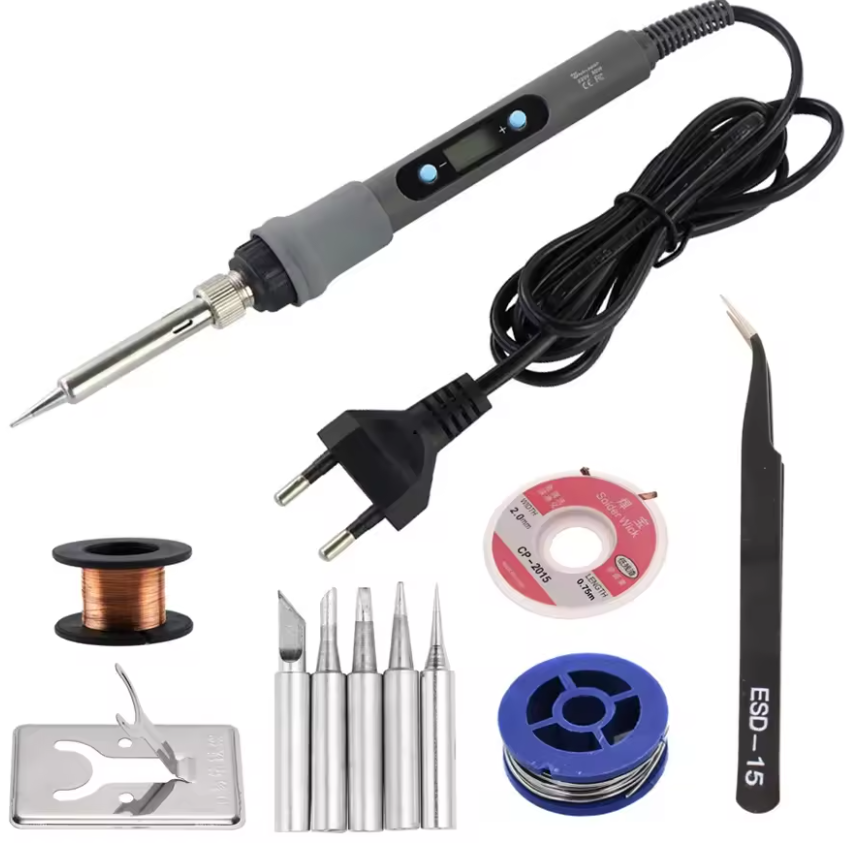Fer à souder électrique 80W avec affichage numérique et outils de réparation de soudage