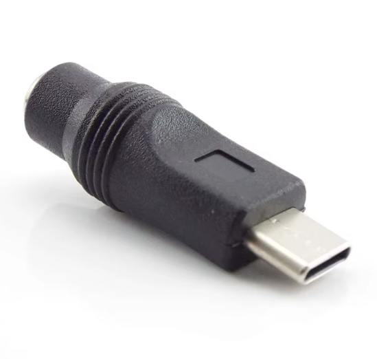 Prise d'alimentation DC femelle 5.5x2.1mm vers type c