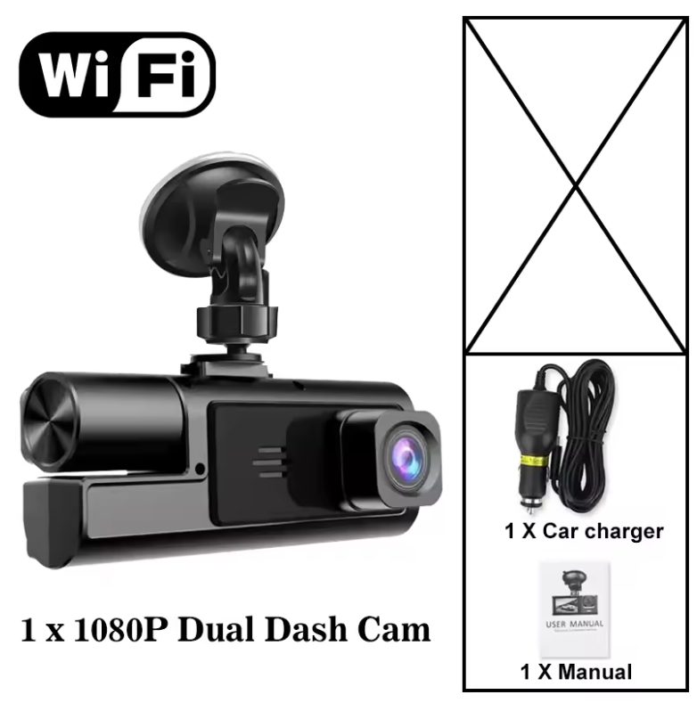 WIFI 3 caméra voiture DVR Mini 1080P