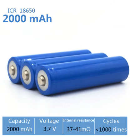 Batterie Li-ion 18650 3.7V 2000mAh