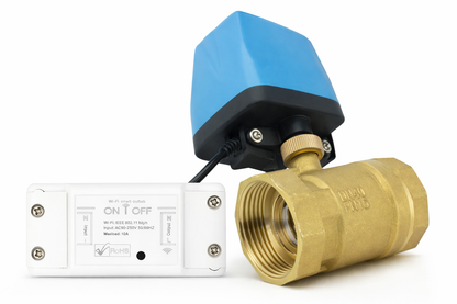 Vanne à bille motorisée DN40 1-1/2" avec interrupteur Intelligent Wi-Fi Tuya 10A