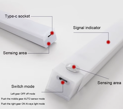 LED détecteur de mouvement lumière sans fil - 30cm