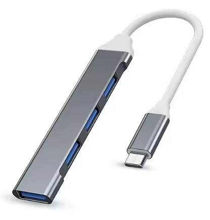 Adaptateur OTG multi-répartiteur 4 ports avec Type C