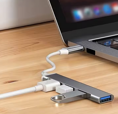 Adaptateur OTG multi-répartiteur 4 ports avec Type C