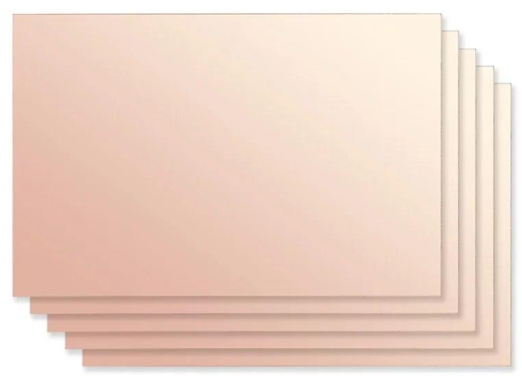 PCB stratifié plaqué cuivre simple face 10x15cm