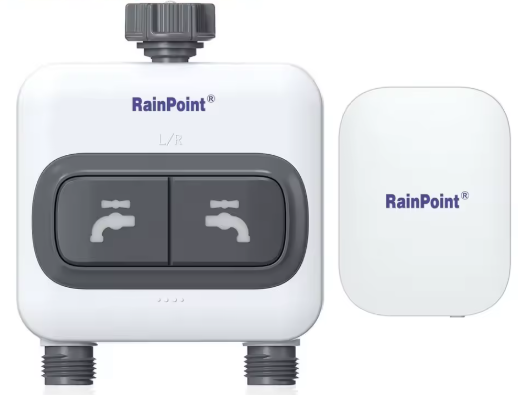 Minuterie d’Arrosage Intelligente 2 Zones – WiFi avec Hub – Contrôle à Distance & Arrosage Automatique