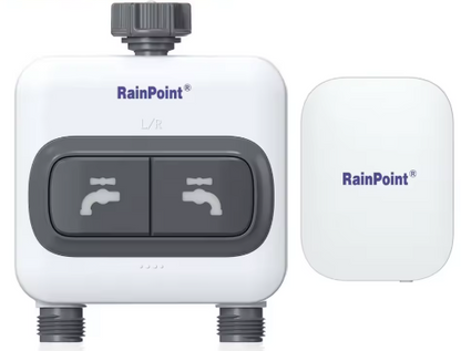 Minuterie d’Arrosage Intelligente 2 Zones – WiFi avec Hub – Contrôle à Distance & Arrosage Automatique