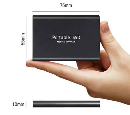 Disque Dur Externe SSD Portable Type-C Haute Vitesse 1TB