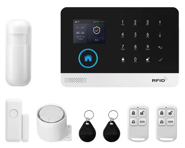 Système d'Alarme Intelligent PGST 4G & WiFi – Pack Sécurité Complet Tuya