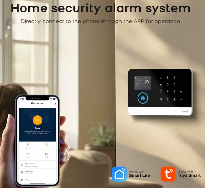 Système d'Alarme Intelligent PGST 4G & WiFi – Pack Sécurité Complet Tuya