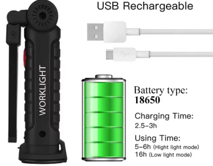 Lampe de travail portable à LED