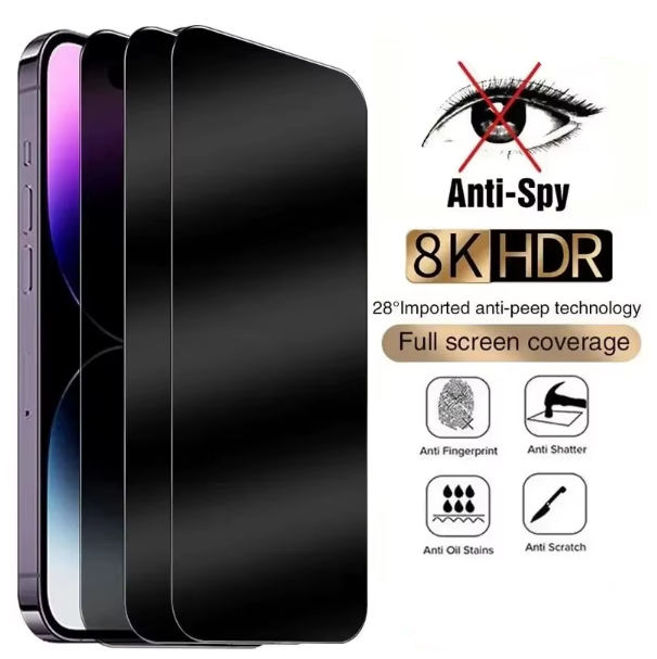 Verre Anti-espion pour iPhone 17 Pro Max