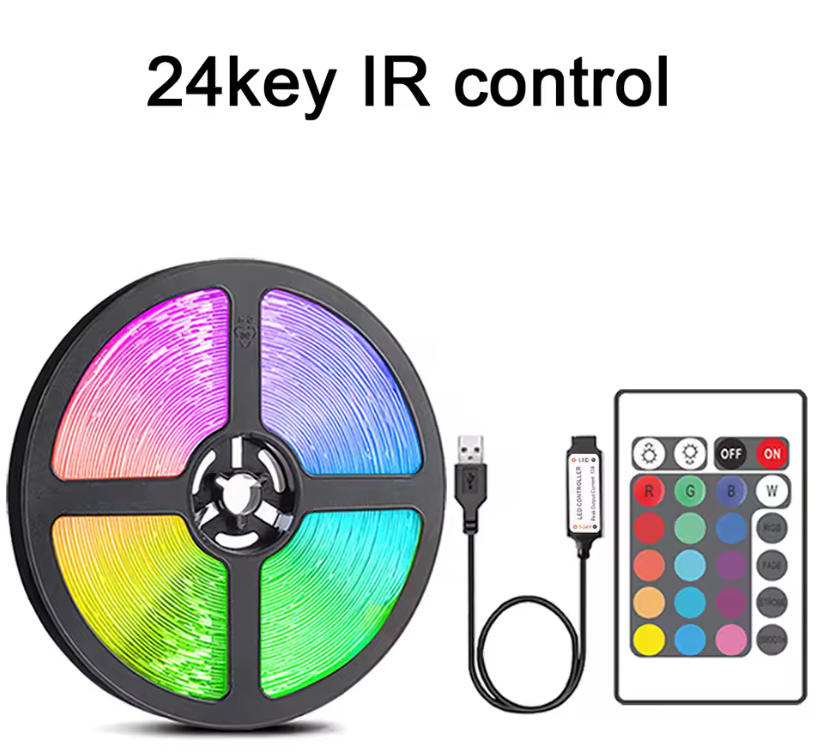 Bande lumineuse Led avec télécommande à 24 touches - Longueur de 2m