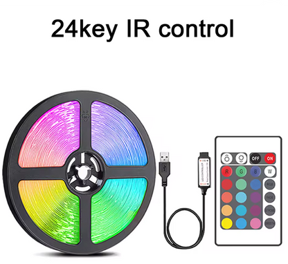 Bande lumineuse Led avec télécommande à 24 touches - Longueur de 2m