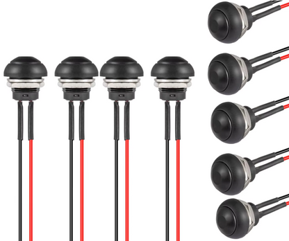 Interrupteur à bouton-poussoir momentané 12mm