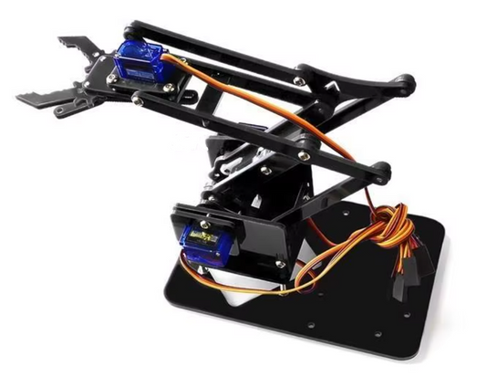 Bras Robotique en Acrylique 4DOF – Sans Servomoteurs
