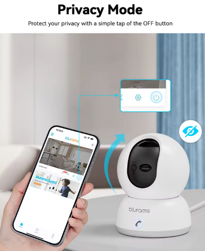 Caméra de Surveillance Intérieur Intelligente – 2K 4MP Ultra HD