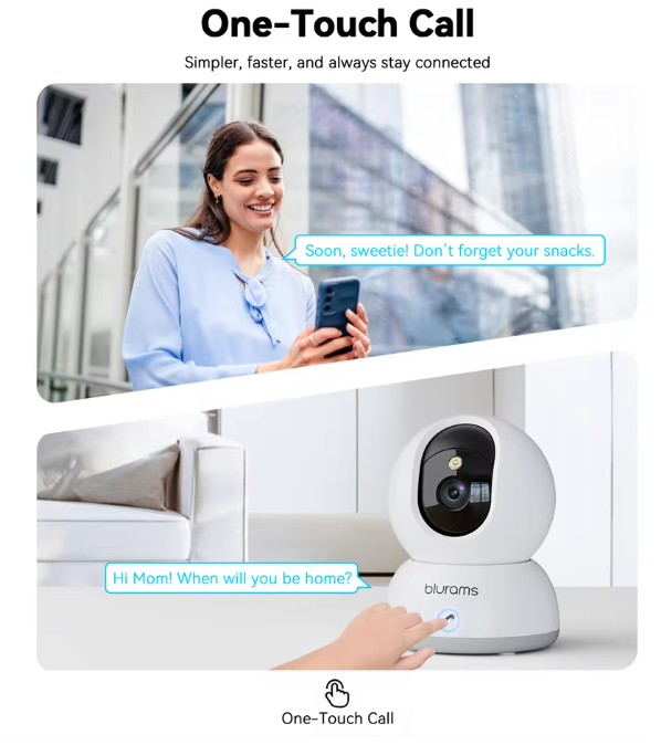 Caméra de Surveillance Intérieur Intelligente – 2K 4MP Ultra HD