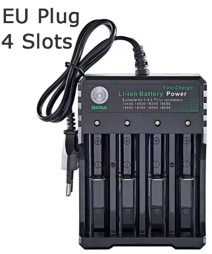 Chargeur de batterie Li-ion 3,7V 18650 4 cellules
