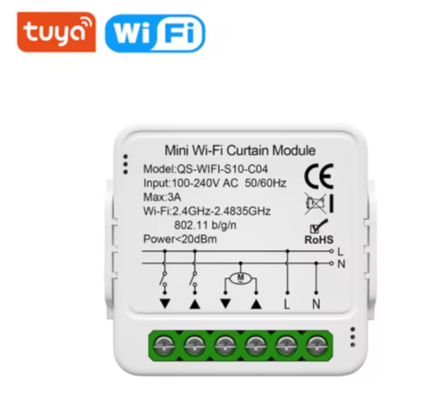 Commutateur Intelligent avec WiFi - Contrôle Volets et Rideaux