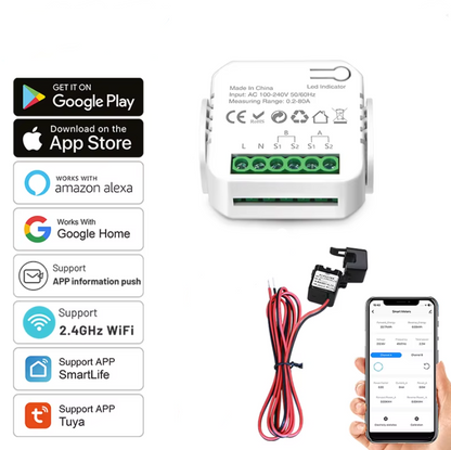 Compteur d'énergie Intelligent Tuya Wifi