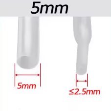 Gaine Tube thermorétractable transparent - 1mètre