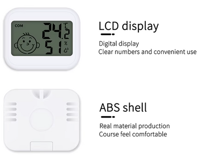 Mini thermomètre/hygromètre numérique LCD