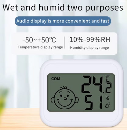 Mini thermomètre/hygromètre numérique LCD
