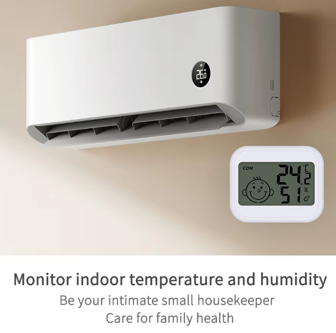 Mini thermomètre/hygromètre numérique LCD