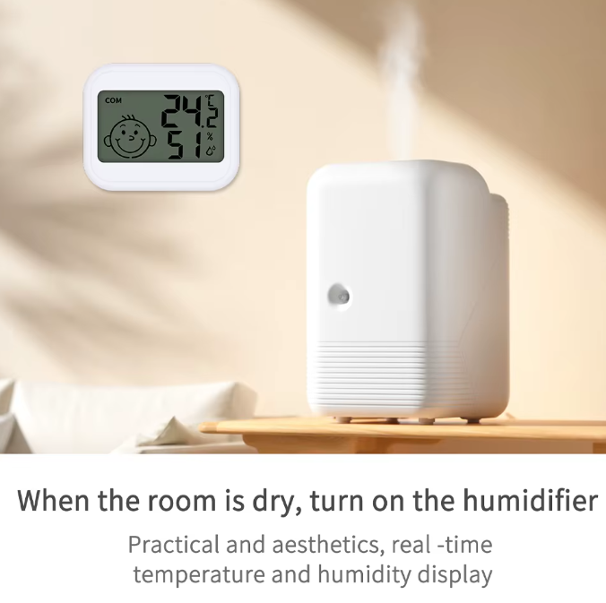Mini thermomètre/hygromètre numérique LCD