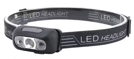 Lampe frontale à lumière forte, Portable avec capteur LED - Rechargeable par USB-C