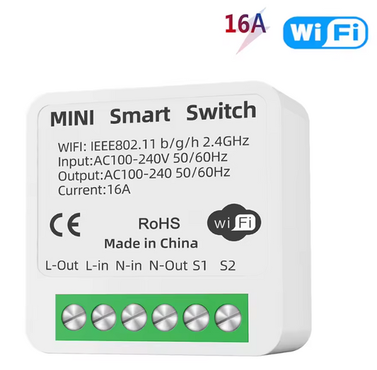 Mini interrupteur intelligent sans fil avec WiFi