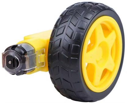 Moteur TT DC avec roue 65mm pour voiture Robot 2WD/4WD