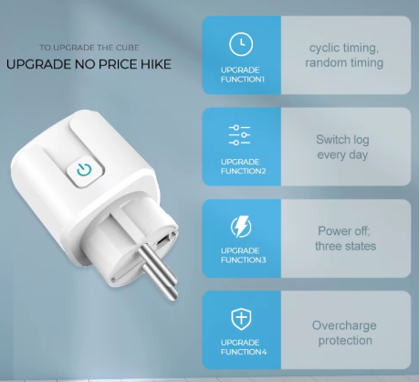 Prise Smart Home 16A avec monitoring d'énergie