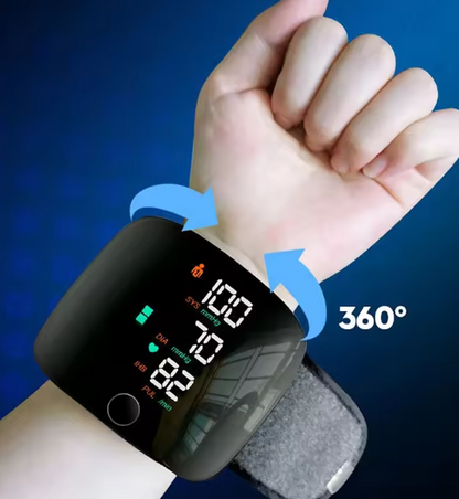 Tensiomètre Numérique au Poignet – Haute Précision & Rechargeable