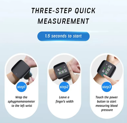 Tensiomètre Numérique au Poignet – Haute Précision & Rechargeable