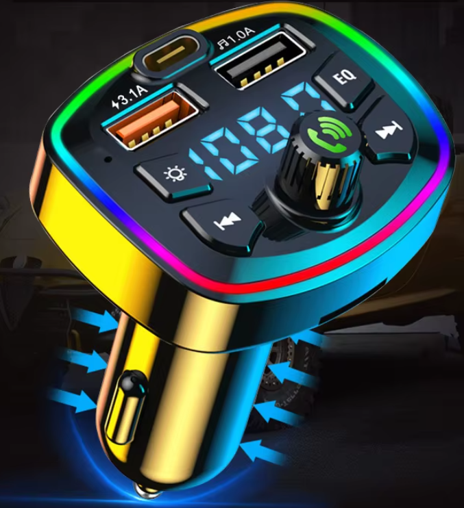 Transmetteur FM Bluetooth 5.0 pour voiture - double USB - chargeur rapide