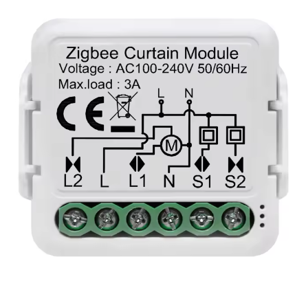 Commutateur intelligent avec ZigBee - Contôle Volets et Rideaux