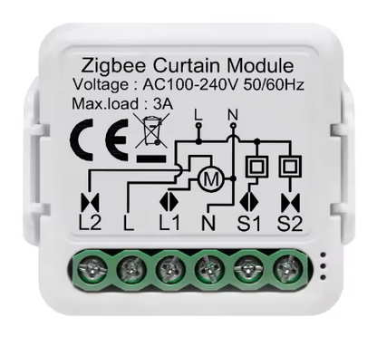 Commutateur intelligent avec ZigBee - Contôle Volets et Rideaux